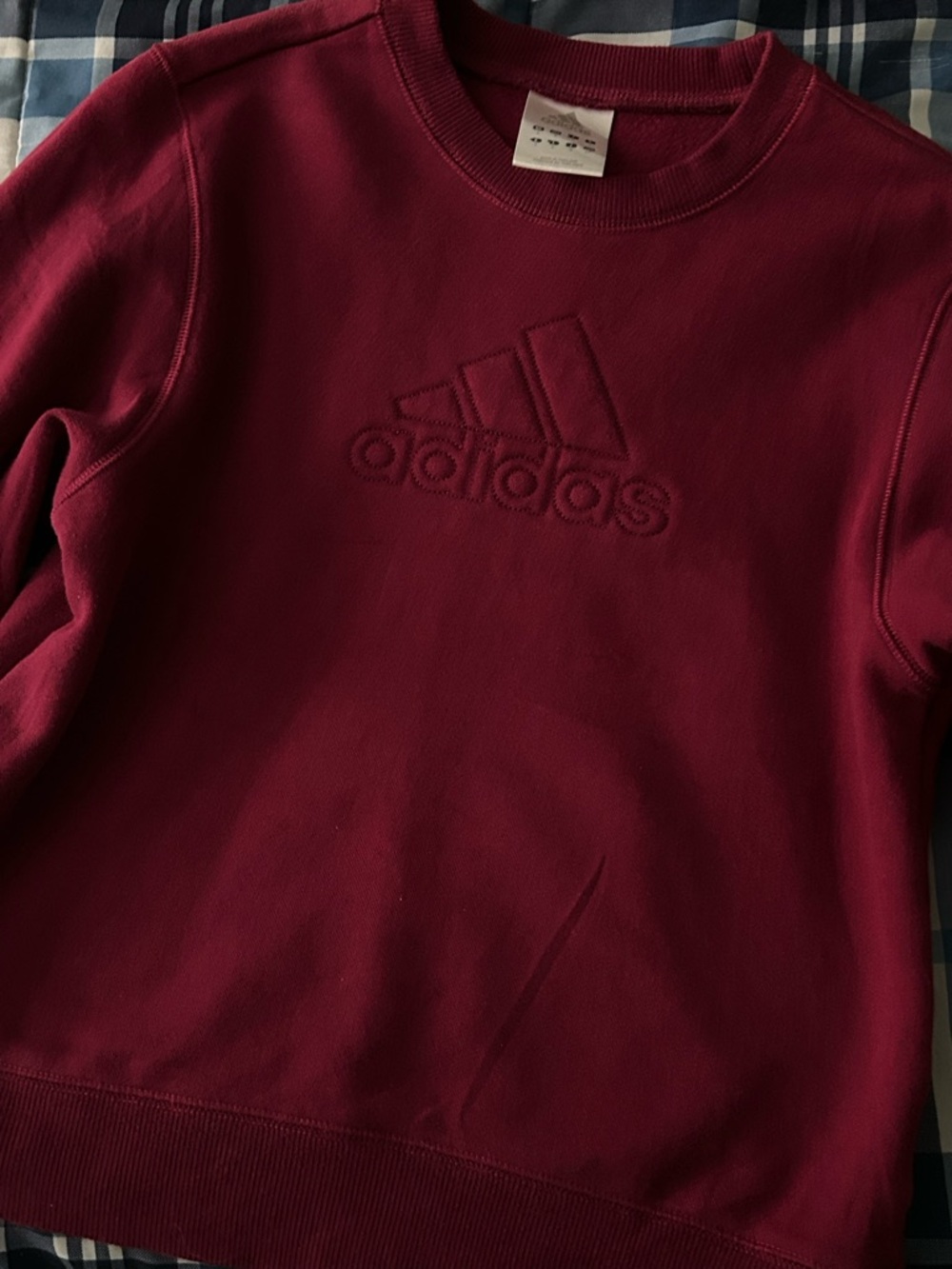Burgundy Adidas Sweater